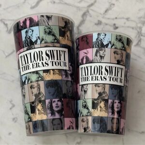 Taylor Swift The Eras Tour Cups Collectible AMC Set Of Two